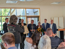 Übergabe der Bürgermedaille ( Gold )
